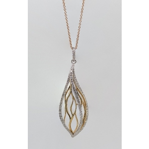 Two-Tone Roots Pendent 