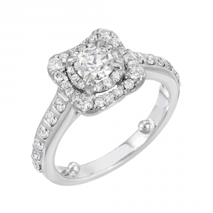 Curve Solitair Diamond Engagement Ring