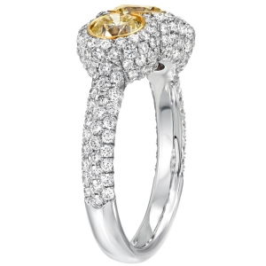 3-Fancy Yellow Diamond Ring