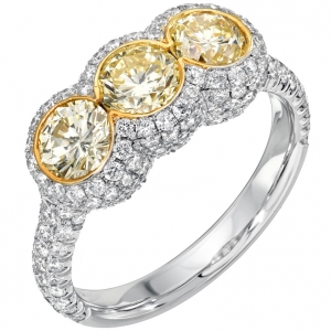 3-Fancy Yellow Diamond Ring