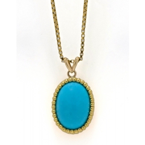 Oval Turquoise  Pendant