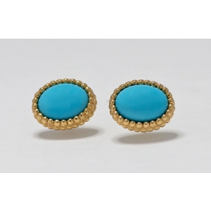 Turquoise Oval Earrings 