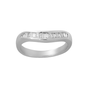 Curvy Matching Baguette Ring