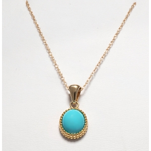Oval Turquoise Pendent