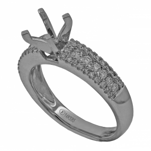 Solitaire Half Shank Ring