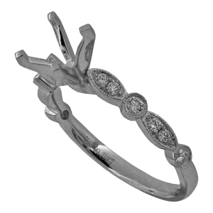 Solitaire Marquise Ring and Matching Band 